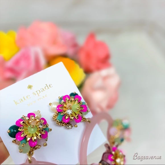 Kate spade vibrant life multi earrings one size - Picture 2 of 6